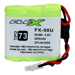 BATERIA TELEFONE  S/FIO 3,6V FLEX 300MA NI-MH AAA FLEX
