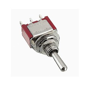 MINI CHAVE ALAVANCA 6MM (ON) OFF (ON) COM RETORNO  MTS-123