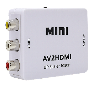 CONVERSOR ADAPTADOR VIDEO COMPOSTO 3 RCA AV P/ HDMI AV2HDMI