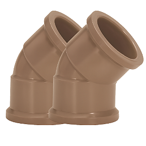 KIT 2 JOELHO 45 SOLDAVEL 32MM AMANCO