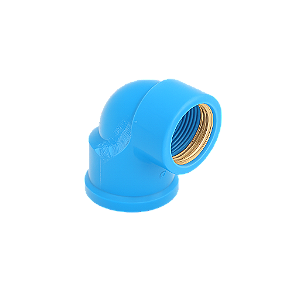 JOELHO SOLDAVEL 90 25X3/4 AZUL BUCHA LATÃO KRONA