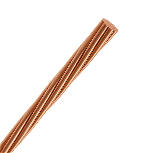 10 METROS CABO COBRE NU 7 FIOS 10MM