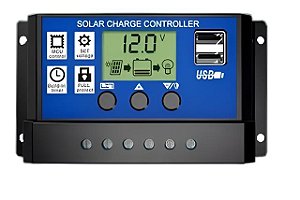 CONTROLADOR CARGA SOLAR PWM 30A