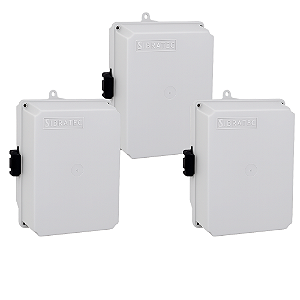 KIT 3 CAIXA PLASTICA C20-14-14CM PQ C/ FECHO SIBRATEC