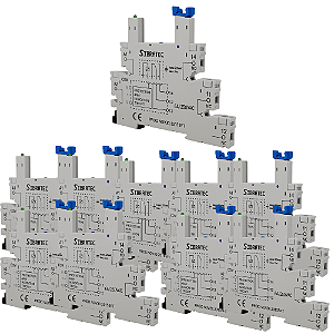 KIT 10 BASE RELE ACOPLADOR FINO 38.51-24V SIBRATEC