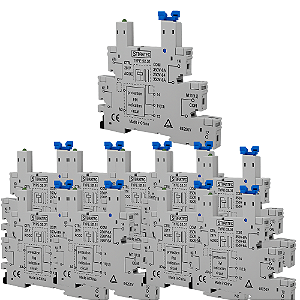 KIT 10 BASE RELE ACOPLADOR  FINO 38,51- 220V SIBRATEC