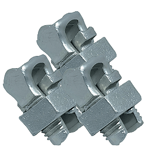 KIT 3 CONECTOR SPLIT BOLT PARAF FENDIDO 16MM ESTANHADO