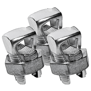 KIT 3 CONECTOR SPLIT BOLT PARAF FENDIDO 35MM ESTANHADO