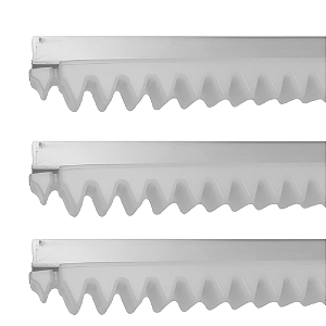 KIT 3 CREMALHEIRA 50CM ACO GOLD LINHA BRANCA LARGA INDUSTRIAL PPA