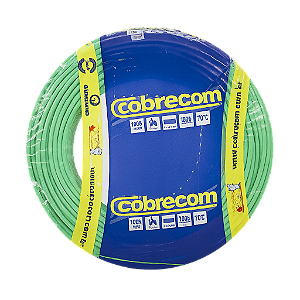 ROLO CABO FLEXIVEL 1,5MM VD 750V  100 METROS COBRECOM