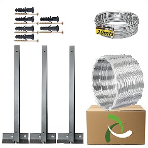 KIT 10MT CONCERTINA 30CM TIPO BASE COMPLETA