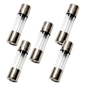KIT 5 FUSIVEL VIDRO PEQUENO 3,5A