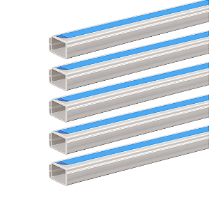 KIT 5 CANALETA 2MT DUPLA FACE 10X10 SCHNEIDER