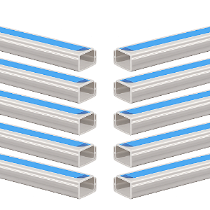 KIT 10 CANALETA 2MT DUPLA FACE 10X10 SCHNEIDER