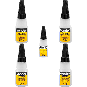KIT 5 ADESIVO INSTANTANEO 7,5G  VONDER