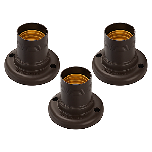 KIT 3 SOQUETE FIXO PRETO