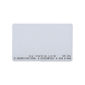 CARTAO DE PROXIMIDADE RFID 125KHZ INTELB