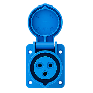 TOMADA INDUST EMBUT 2P+T 16A/4H 220 AZ