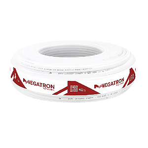 KIT 5MT CABO COAXIAL 59 67% BRANCO ANTENA MEGATRON