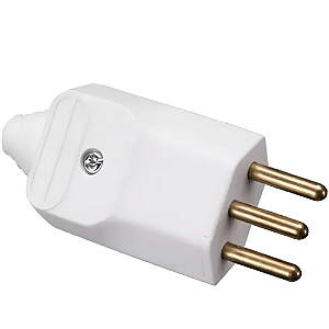 PLUGUE MACHO 2P+T 20A BR COM PRENSA CABO MARGIRIUS