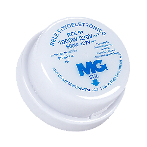 RELE FOTOCELULA 1000W BIV RFE- 91 CINZA MARGIRIUS