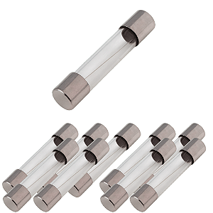 KIT 10 FUSIVEL VIDRO 6X30 GRANDE 1A