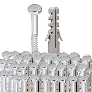 KIT 100 PARAFUSO SEXTA SOBERBA 3/16X60 08 BUCHA