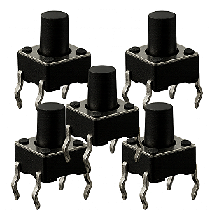 KIT 5 CHAVE TACTIL 6X6X9.5MM 4 TERM