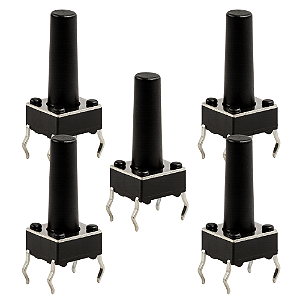 KIT 5 CHAVE TACTIL 6X6X12.5MM 4 TERMINAIS
