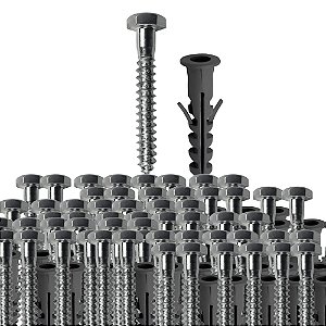 KIT 20 PARAFUSO SEXTA SOBERBA 5/16X60 BUCHA 12