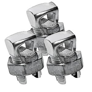KIT 3 CONECTOR SPLIT BOLT PARAF FENDIDO 150MM ESTANHADO