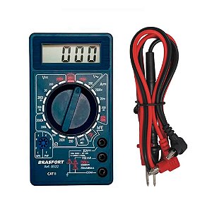 KIT MULTIMETRO DIGITAL C/ BUZER BRASFORT + PONTA PROVA EXTRA