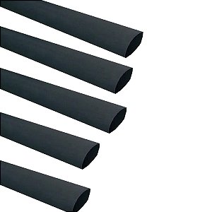 KIT 5 METROS TERMO RETRATIL 10MM PRETO LUKMA
