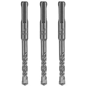 KIT 03 BROCA SDS VIDEA CONCRETO ENCAIXE 8 X 110MM MTX