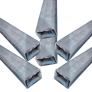 06 TUBOS 01MT 30x20 X 0,80  GALVANIZADO