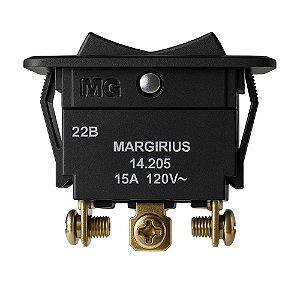 CHAVE PULSANTE REVERSORA 6POLO MFT1FP1Q INT. BIP. 15A MARGIRIUS