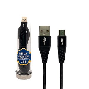 CABO CELULAR 3.1A SUPER  FLEXIVEL USB TIPO-C 1MT INOVA PRETO