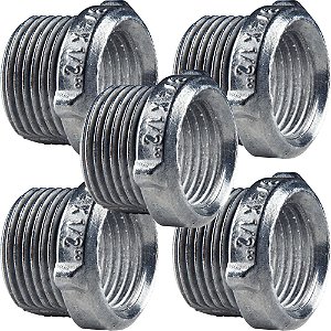 KIT 5 BUCHA REDUCAO  1 X 3/4 56124/003 TRAMONTINA ALUMINIO