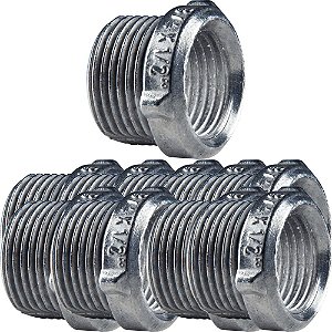 KIT 10 BUCHA REDUCAO  1 X 3/4 56124/003 TRAMONTINA ALUMINIO