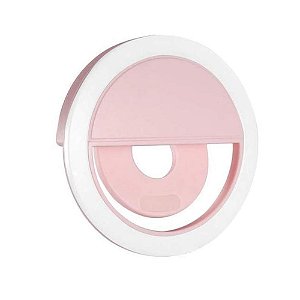 MINI LAMPADA DE LED SELFIE RING LIGHT ROSA