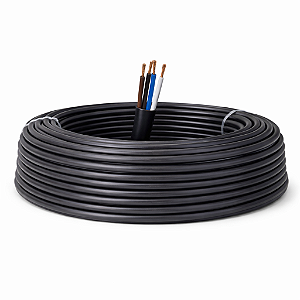 KIT 10 METROS CABO PP FLEXICOM 3X1,5 mm2 PT COBRECOM