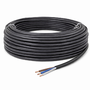 KIT 25 METROS CABO PP FLEXICOM 3X1,5 mm2 PT COBRECOM