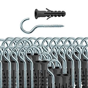 KIT 50 GANCHO COM BUCHA 06