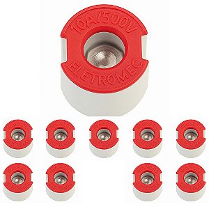 KIT 10 Parafuso Ajuste Diazed 10a 500v