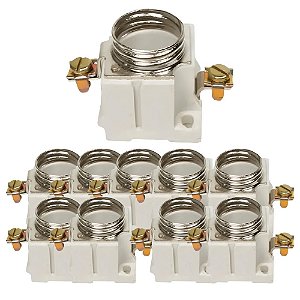 KIT 10 BASE PARA  FUSIVEL DIAZED 25A 250V