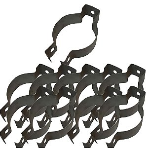 KIT 10 ABRACADEIRA TIPO D 1 1/4" COM PARAFUSO