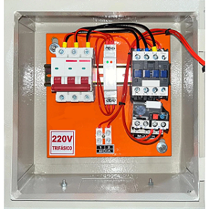 PAINEL BOMBA SUBMERSA TRIFASICA 220V COM SAIDA BOIA