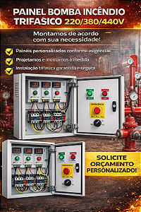 PAINEL BOMBA INCÊNDIO TRIFASICO 220/380/440V