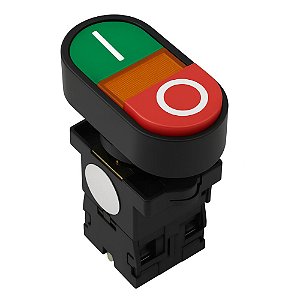 Botão Duplo Iluminado XB2-EBW8465 220V 1NA+1NF