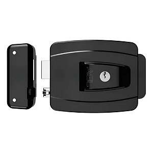 FECHADURA AL100R 12V CILINDRO 45MM CINZA AGL